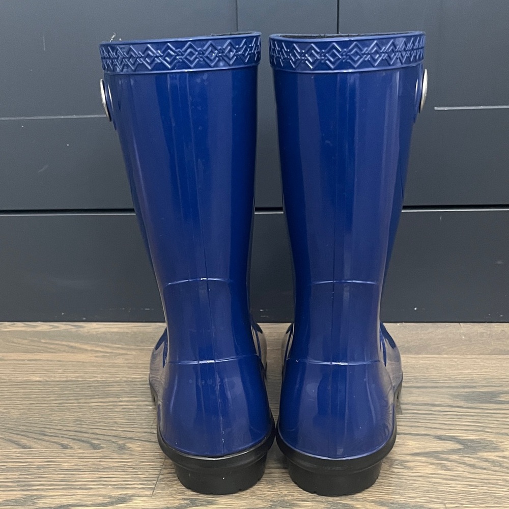 UGG Women's Blue Rain Boots - Picture 4 of 5